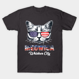 Meowica Patriot Whisker City Cat T-Shirt